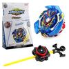 B134 Zhanji Colorful Wushen Spinning Top With Premium Dual Direction Launcher For Thrilling Adventures Combat