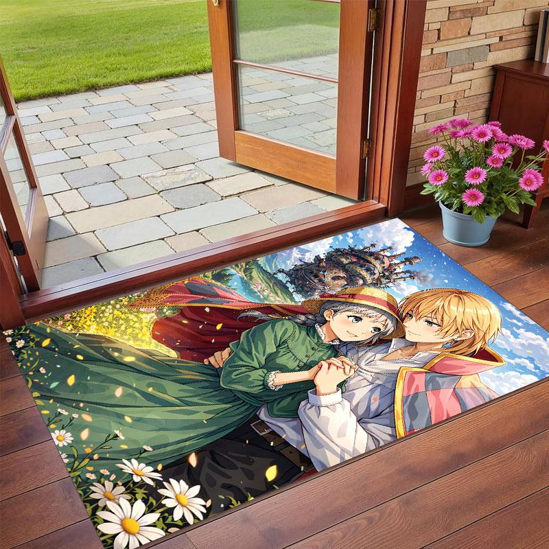 Crystal Velvet Rug Soft Non Slip Indoor Floor Mat Home DecorHowl's Moving Castle