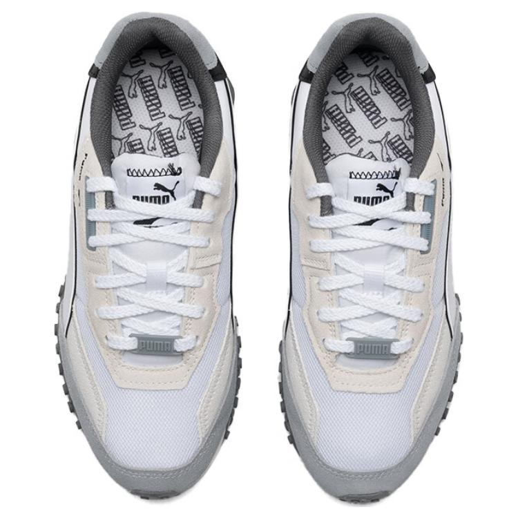 Puma Blktop Rider Pop Comfortable Versatile Durable Low-Top Lifestyle Casual Shoes Unisex Sneaker Light-Gray 393866-06