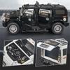 New 1/18  Hummer H2 Highway 61 SUV Alloy Car Model Die-cast Metal Toy Large Off-road Vehicle Car Model Simulation Sound and Light Boys Gift