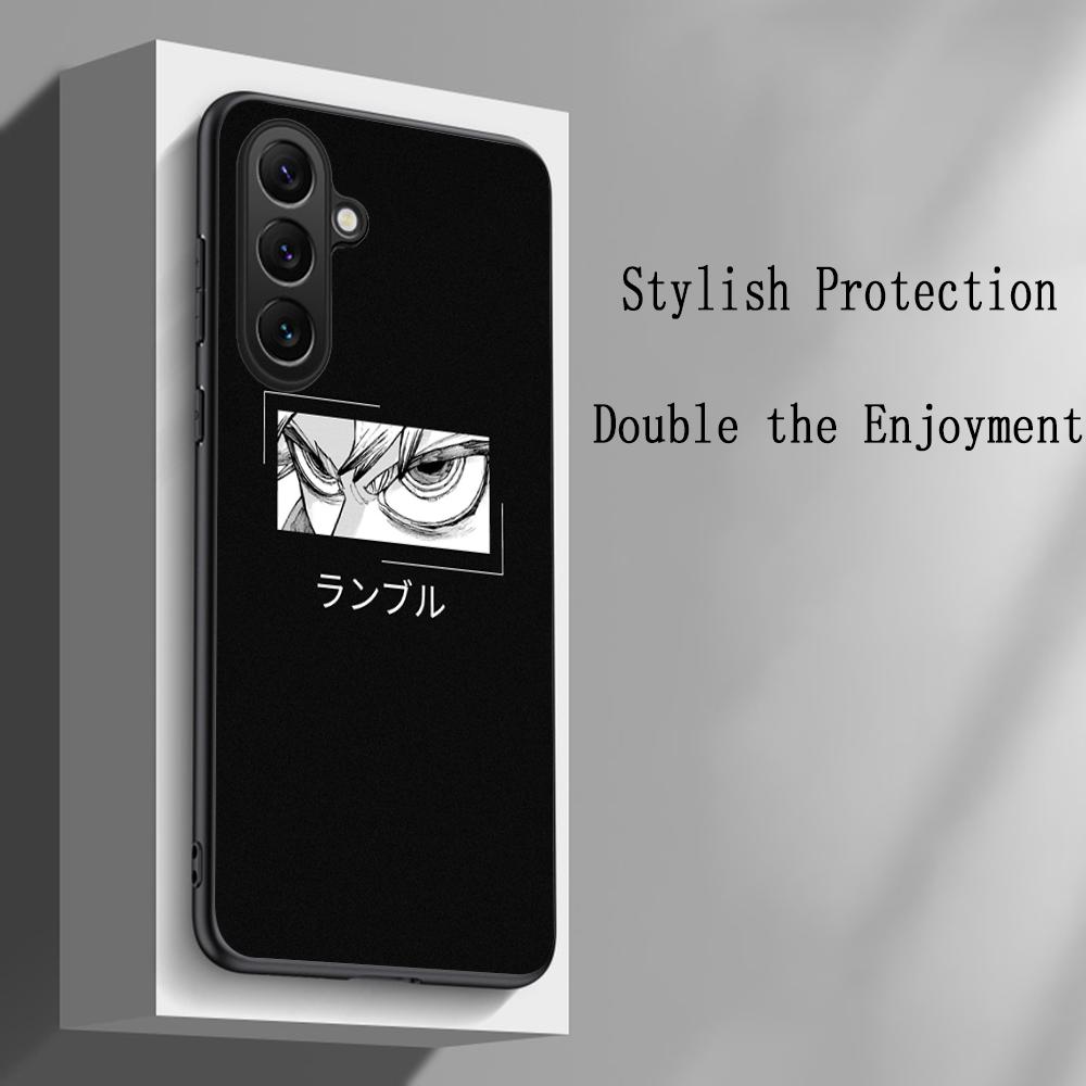 Аниме Горячая кровь Узор Гачи Акута Чехол для телефона Для Samsung Galaxy S25 S24 S23 S22 S21 S20 Plus Ultra Note20 Мягкий Черный