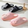 Cotton Slippers Women's Autumn and Winter New Cartoon Lucky Cat Korean Version Cute Warm Indoor Home