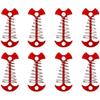Anchor Type Fishbone Spring Fixed Tent Pegs Aluminum Alloy 4mm Thick for Outdoor Camping Deck Plank Road Windproof Rope