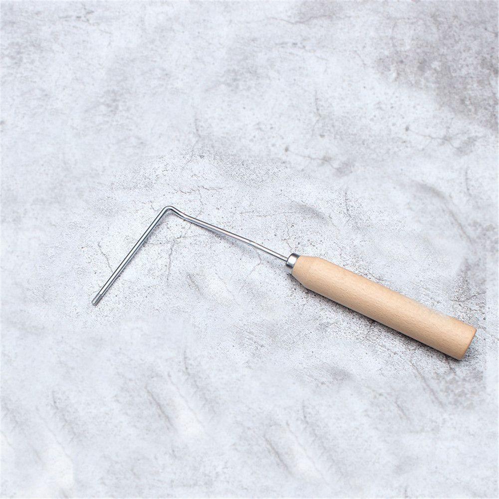 Handle Aluminum Funnel Cake Maker Swedish Rosette Iron MakerWaffle Cookie Bake Mold Bunuelos Mold