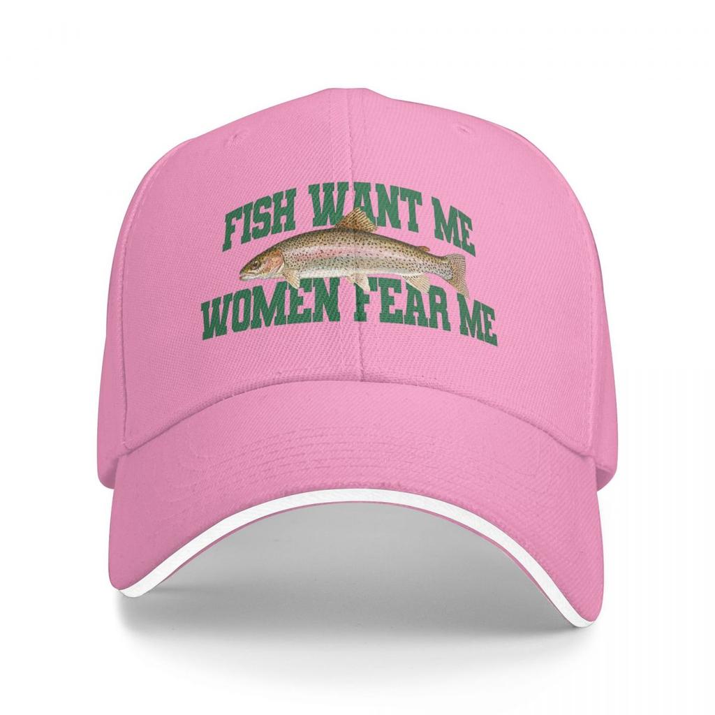 Рыба меня хочет, женщины меня боятся Кепки Бейсболки Snapback Кепки Бейсбольные Дышащие Повседневные Кепки Для улицы Унисекс