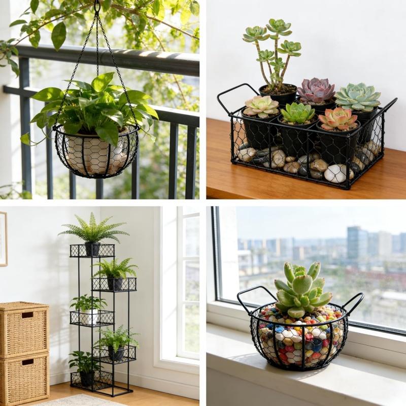 Сетка-рабица для забора с перчатками, стяжками и резаком для флористических композиций