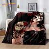 3D Gothic Horror Female Skull Dead Girl Soft Plush Blanket,Flannel Blanket Throw Blanket for Living Room Bedroom Bed Sofa Picnic