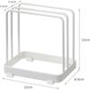 Household Basin Cutting Board Stand - Kitchen Storage Rack Organizer - Steel