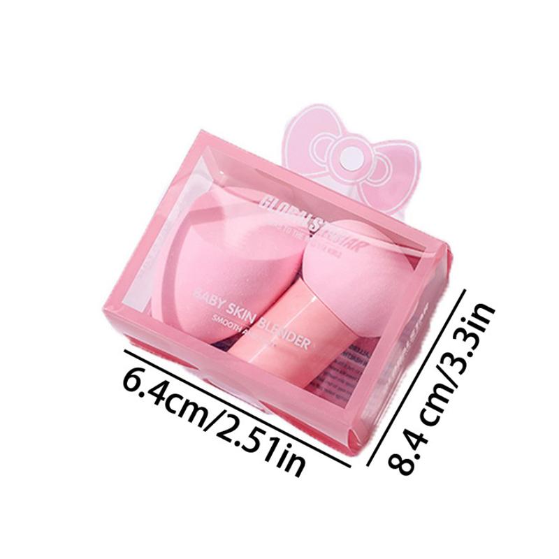 2Pcs/Set Boxed Mushroom Head Puff Makeup Sponge Air Cushion Beauty Handle Cosmetic Egg Dry And Wet Dual-Use Super