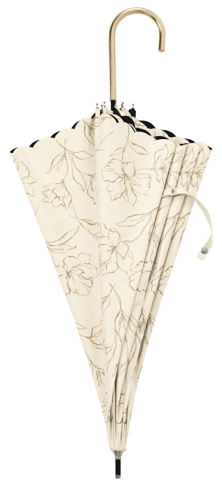 BECAUSE Long Umbrella PU Line Flower IV B-945325