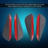 4Pcs Universal ABS Carbon Fiber Car Front Bumper Fins Lip Spoiler Canards Trim Kit