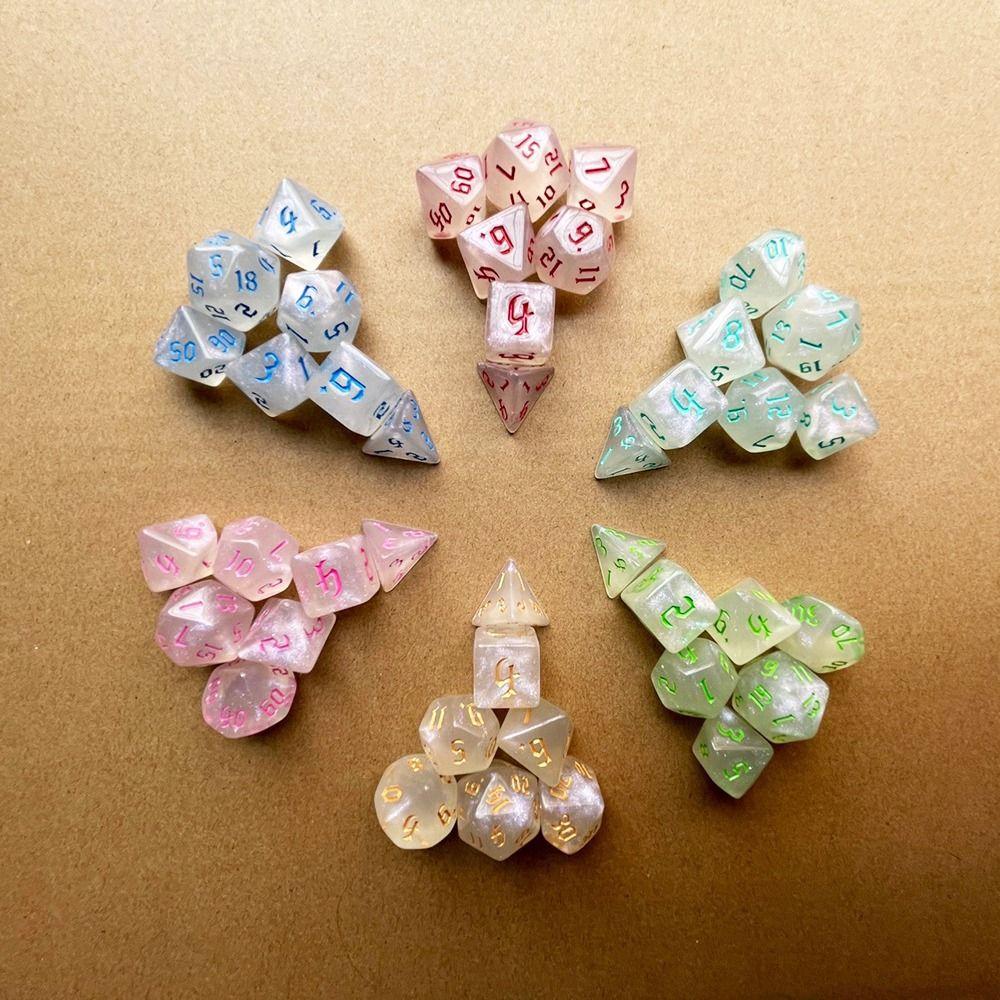 7 шт./набор D12 D20 D4 D6 D8 D10 Для TRPG DND Игры Игральные Кости Настольная Игра Многогранные Кости DND Кости