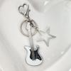 Harajuku Y2K Guitar Love Heart Star Key Chain For Women Sweet Cool Trend Pendant