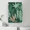 Куадрос тропические леопардовые животные джунгли постеры и принты листья монстеры настенная живопись на холсте картины для декора гостиной