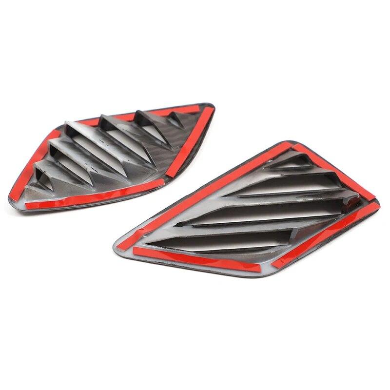 LHD ABS Car Styling Carbon Fiber Texture Side Air Conditioner Air Outlet Vent Cover Trim For BMW 5 Series F10 F11 F07 2011-2017