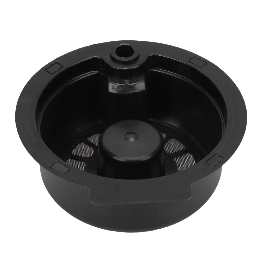 Reusable Coffee Pod PP Refillable Coffee Filter Capsule Cup with 4 Orange Lids Brush and Spoon for Coffee Makers