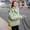 Winter Women's Cute Hooded Cotton-padded Jacket Women's Short Solid Color Bread Coat Student Cotton-padded Jacket