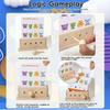 Montessori English Logic Key Puzzle Game Early Educational Key Thinking Puzzle Toy  Birthday Gifts