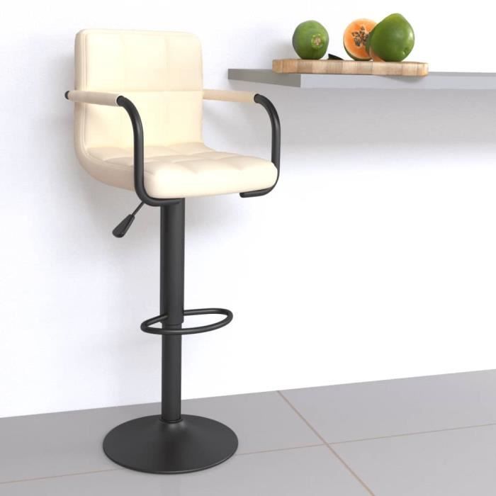 VidaXL Bar Stool Cream Fabric