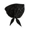 Autumn and Winter New Polished Plaid Rhombus Triangle Scarf Fashion Headscarf Scarf Temperament Silk Scarf Retro Small Scarf