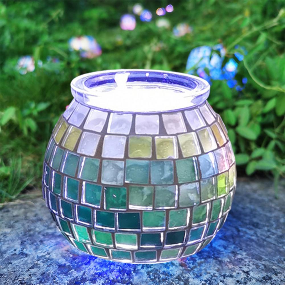 DIY мозаичный подсвечник, набор, развитие мелкой моторики, детский ремесленный материал, ручная работа, развивающие игрушки для родителей и детей