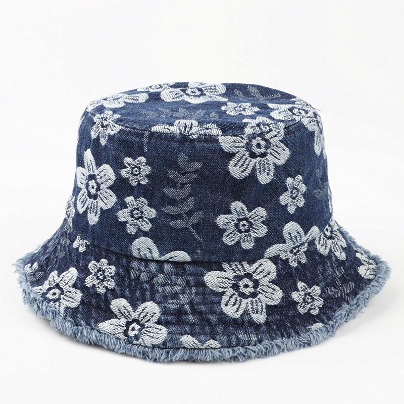 Washed Cotton Bucket Hats Packable Summer Outdoor Cap Travel Beach Sun Hat Plain Colors for Girls Women