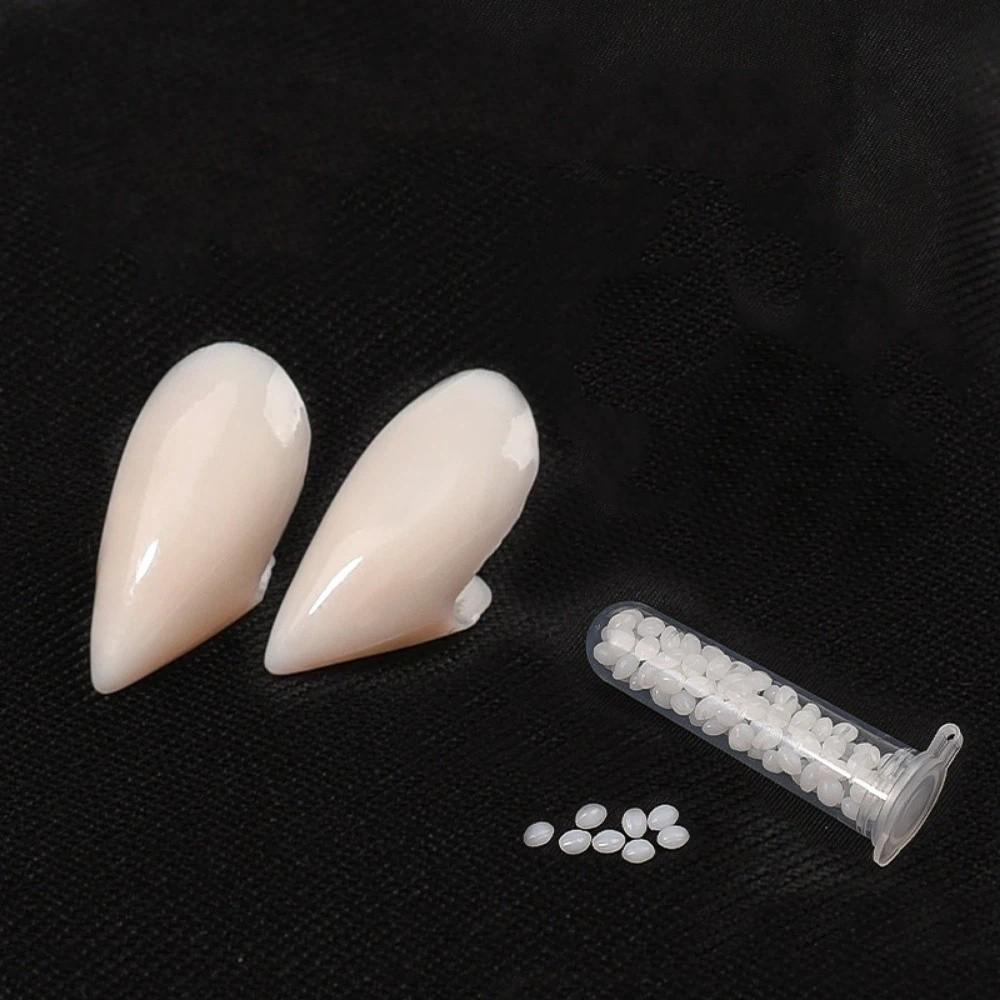 1/4Pair Resin Halloween Fangs Realistic Teeth Cosplay Fake Teeth Cosplay Fangs False Teeth Party