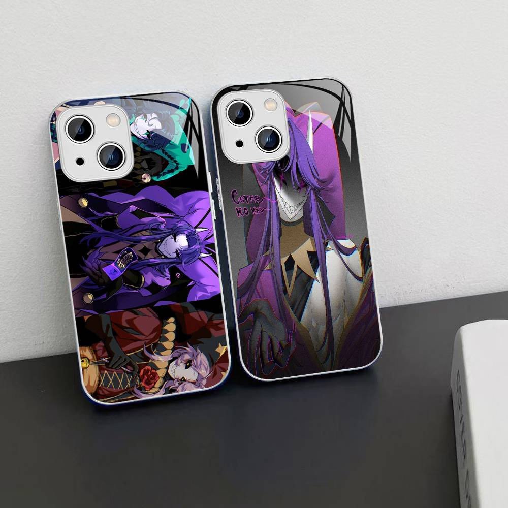 Чехол из закаленного стекла The Freak Circus Pierrot Game для iPhone 14 13 12 Mini 11 Pro XS Max X XR 14 Plus