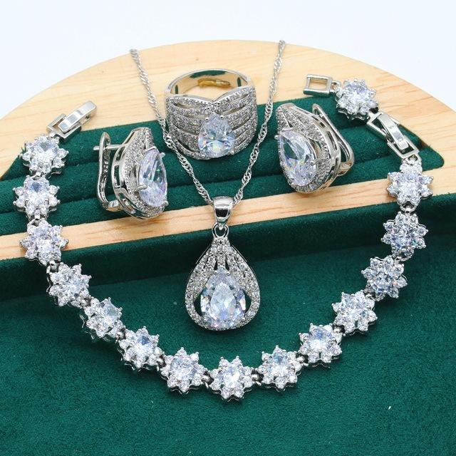 Womens Wedding Jewelry Set Dinner Party Occasion High Grade Light Luxury Jewelry Set