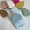 Luxury Cute Leather For Magsafe Magnetic Phone Griptok Grip Tok Stand For iPhone 15Promax Wireless Charging Case Bracket Holder