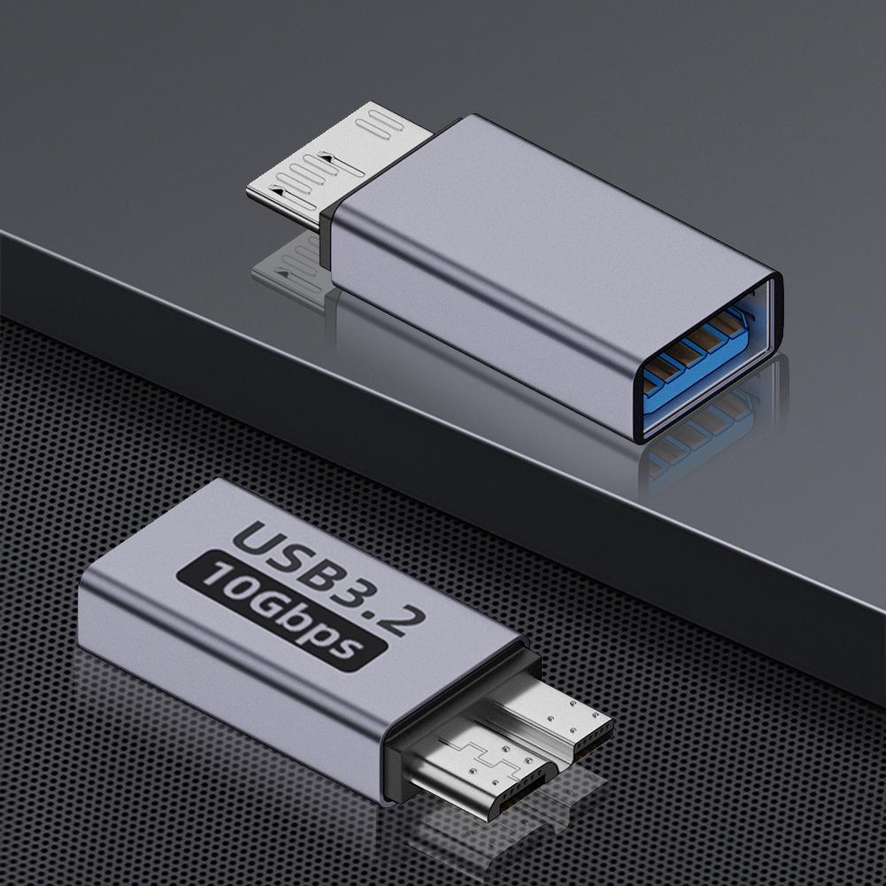 USB-A/Type-C на Micro B Адаптер для передачи данных 7,5 Вт Портативный Конвертер USB3.1 Gen2 Высокоскоростной для Кабеля Жесткого Диска Мобильного Телефона