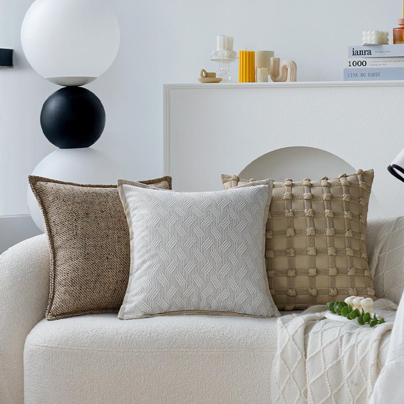 Коричневая подушка, Античный стиль, Наволочка в стиле ретро, Французский стиль, Гостиная, Диван-кровать, Подушка, Подушка для эркерного окна, Подушка для поясницы