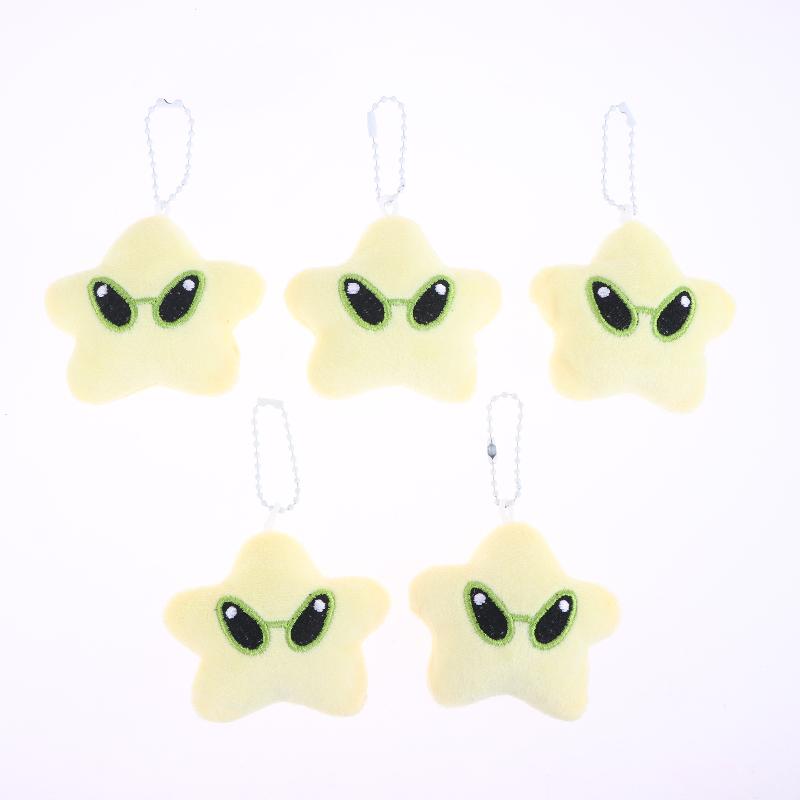 5 шт. Мультяшный плюшевый брелок в виде инопланетянина, милый креативный брелок с мягкой игрушкой, подвеска для сумки, украшение для рюкзака, держатель для ключей для пары