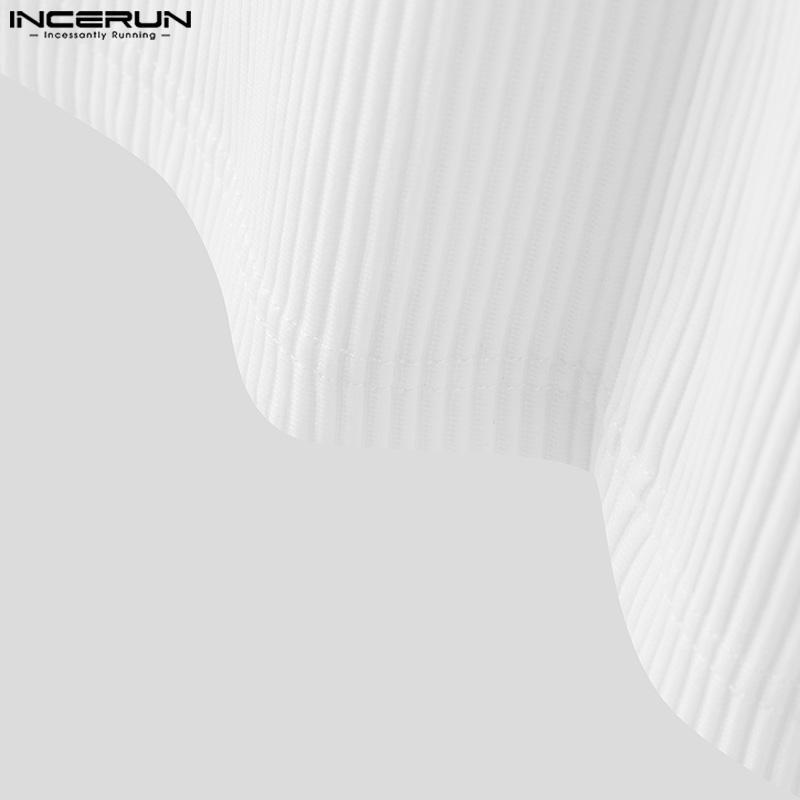 INCEURN Men Stand Collar Turtleneck Sleeveless Knitted Vest Slim Tank Tops