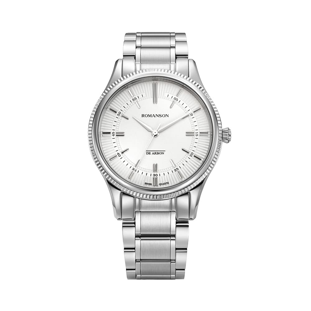 Lomanson Oudier D'Arbon Монетные Тонкие Белые Металлические Часы Rwcamm4Bs002Whwh0