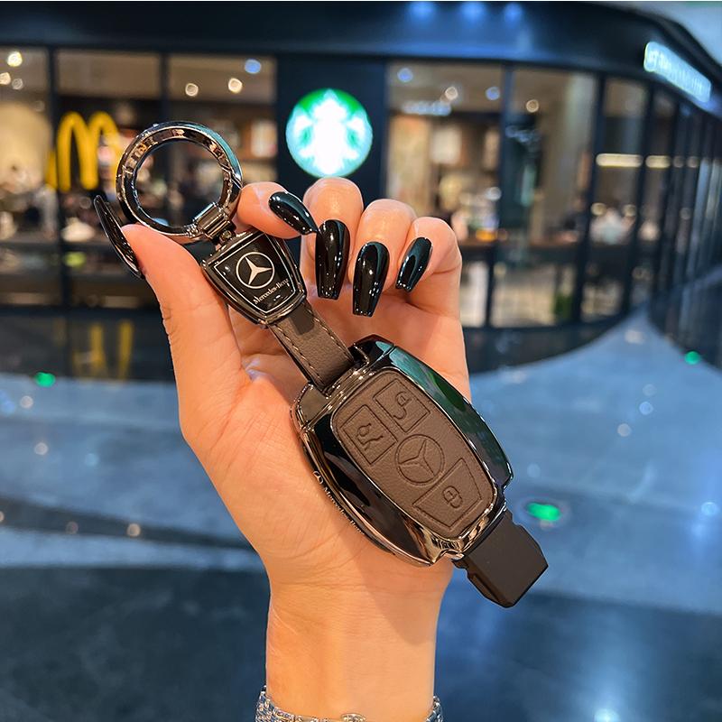 VRN2 Fashion Car Key Cover Case Shell Protective Bag For Mercedes Benz A E G GLS Class W177 W205 W213 W222 G63 X167 Maybach