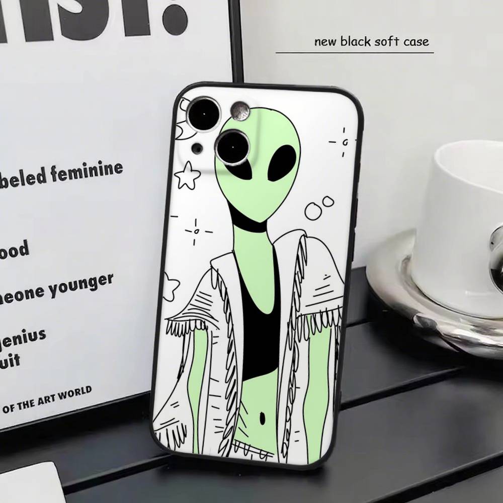 Рисунки пришельцев Для iPhone 17 Air 16 Pro Max 15 14 13 Полное покрытие Ударопрочный чехол MagSafe