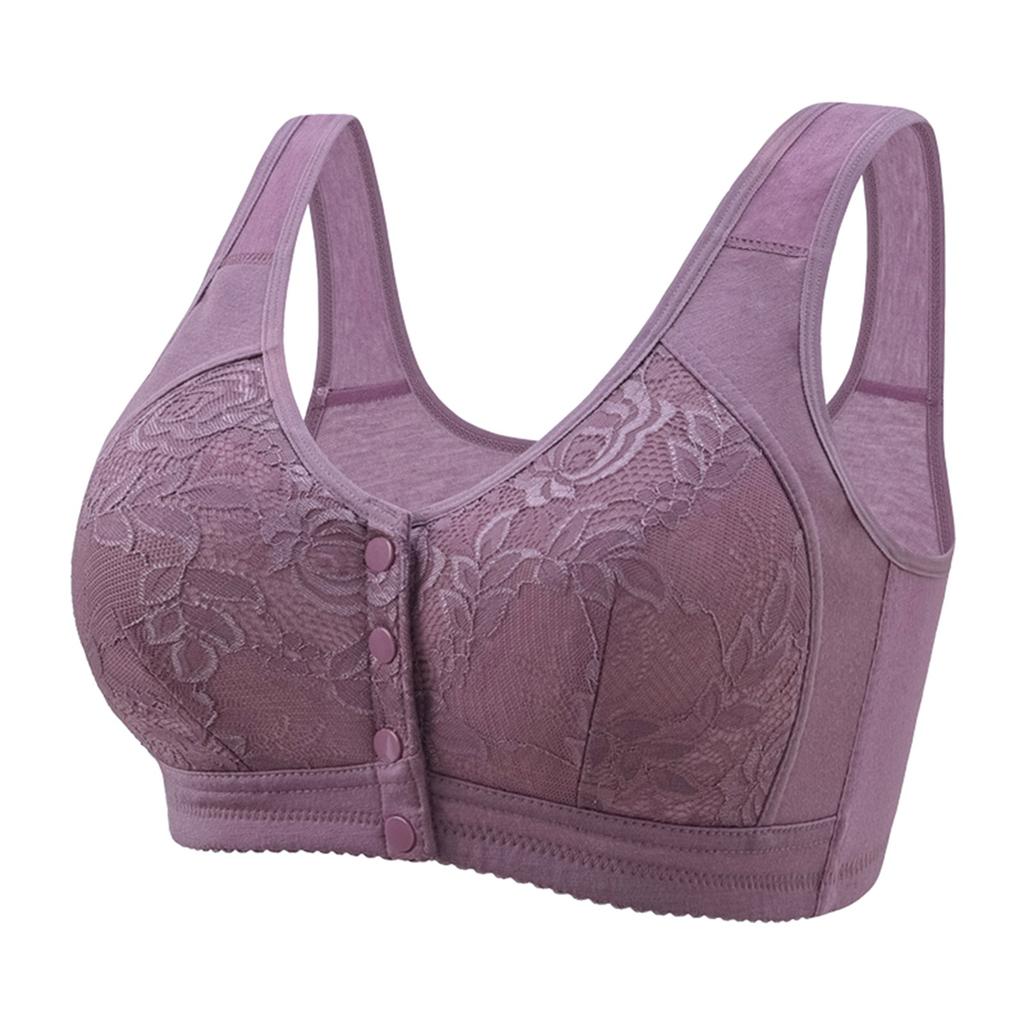 Underwear Women's Sleep Gathering Front Buckle Without Steel Ring Vest Bra