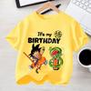 Boy Girl Clothes Anime Short Sleeve Kids White Loose Gift Dragon Ball Goku T-shirt Cotton for Children Birthday Figure Tee Top