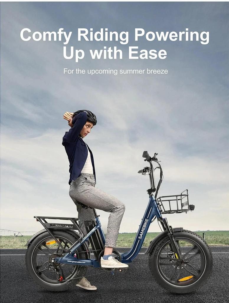 2026 New C05 pro Fold Electric Bike 500W Motor 36V 13AH City Travel Commute Electric Bicycle 20*4.0 Inch Tire USB phone charging.