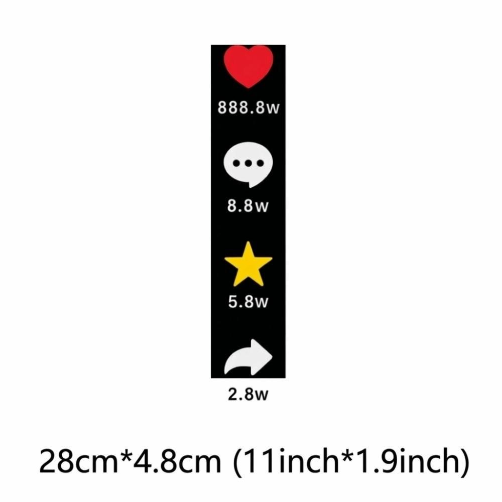4pcs/bag Creative Design Vinyl Decal Funny Design Love Heart Sticker Car Rear Windshield