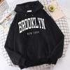 Women's Long Sleeves Brooklyn New York Print Womens Hoodies Clothes Classic Simplicity Tracksuit Harajuku All-Match Clothing For Women