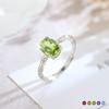 Кольцо из стерлингового серебра S925 с натуральным камнем, женское, в британском стиле, благородное и элегантное, сияющее хрустальное украшение, элегантное женское украшение