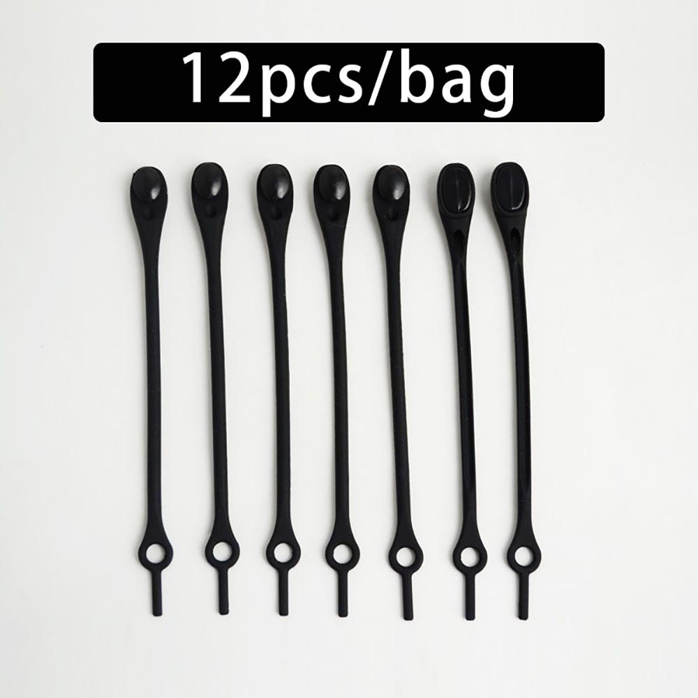 12 шт. Эластичные силиконовые шнурки без завязывания, эластичные шнурки, шнурки для кроссовок, для взрослых и детей, ленивые шнурки для обуви, резиновые Zapatillas