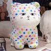 New Colorful Polka Dot Spotted Cat Doll Cute Colorful Cat Plush Toy Children Sleeping Pillow