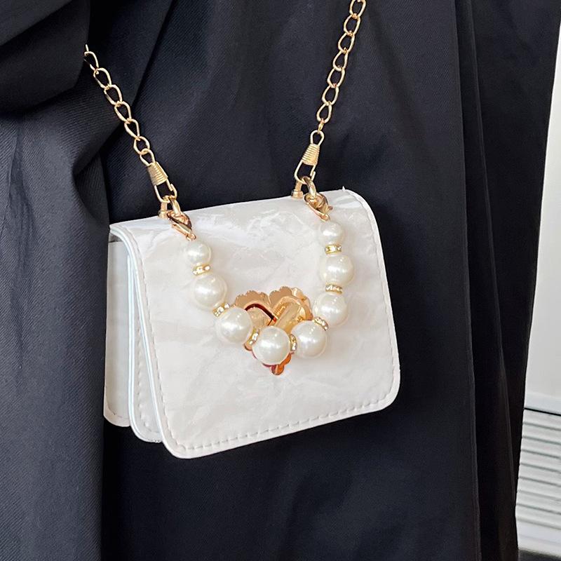 Niche Ins Высокоточная модная сумка для женщин, осенняя, новая, жемчужного дизайна, мини-сумка через плечо