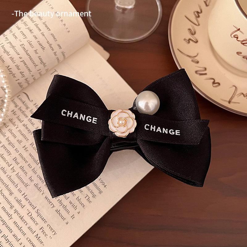 Элегантная жемчужная заколка для волос «Камелия-бабочка» для женщин — заколка-пучок и заколка-акула