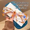 Fashion Color Printing Reading Glasses Oversize High Quality Anti Blue Light Presbyopic Glasses Women Stylish Far Sight Eyewear