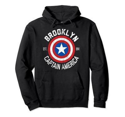 Худи с капюшоном Marvel Капитан Америка Щит Бруклина