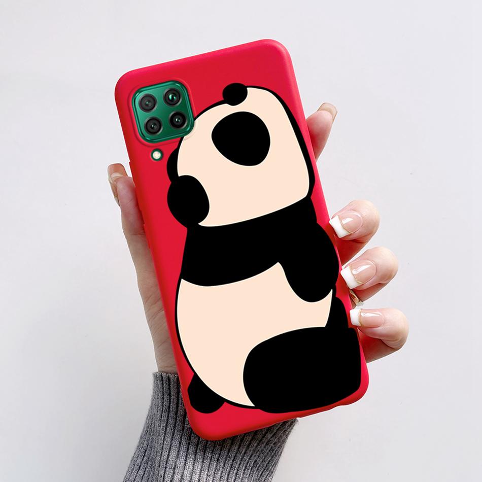 For Huawei P40 lite P40 Lite E Coque Silicone Soft Phone Cases Cover Cute Bear Frog For Hauwei P40lite P 40 lite E Fundas Bumper